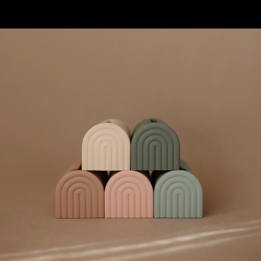 Mushie Bath Spout Cover Soft Silicone Faucet Safety Guard Cover Blush